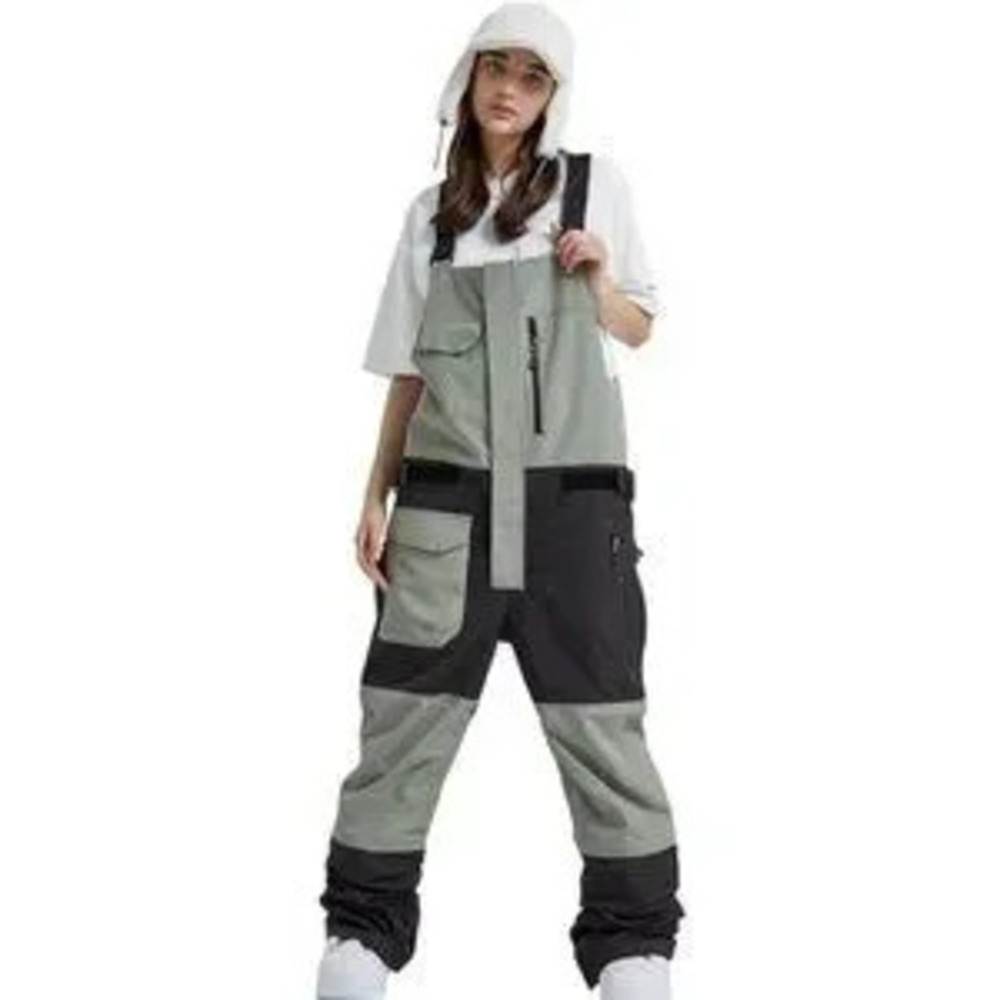 Women's Overalls Waterproof Snow Bibs Ski Pants Windproof Insulated Pants